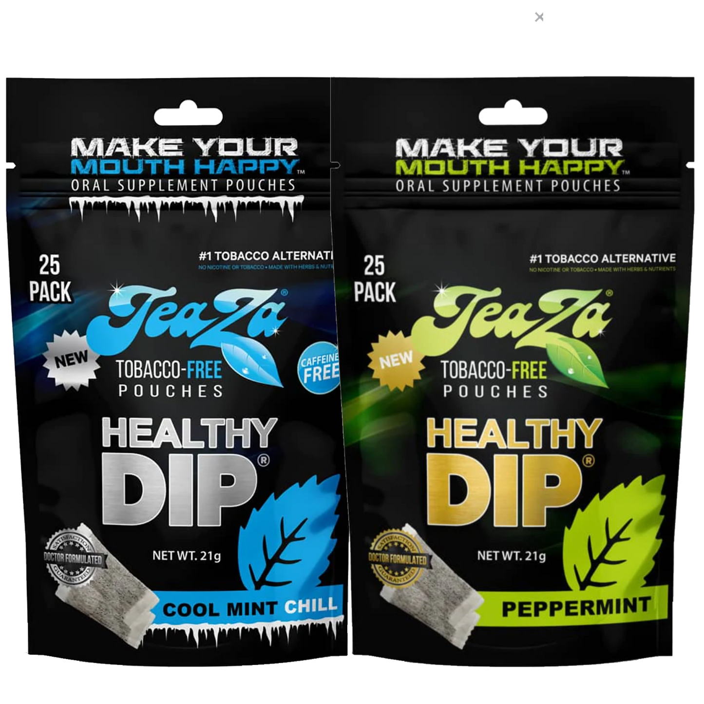 2 Teaza Bags (1 Cool Mint + 1 Peppermint)